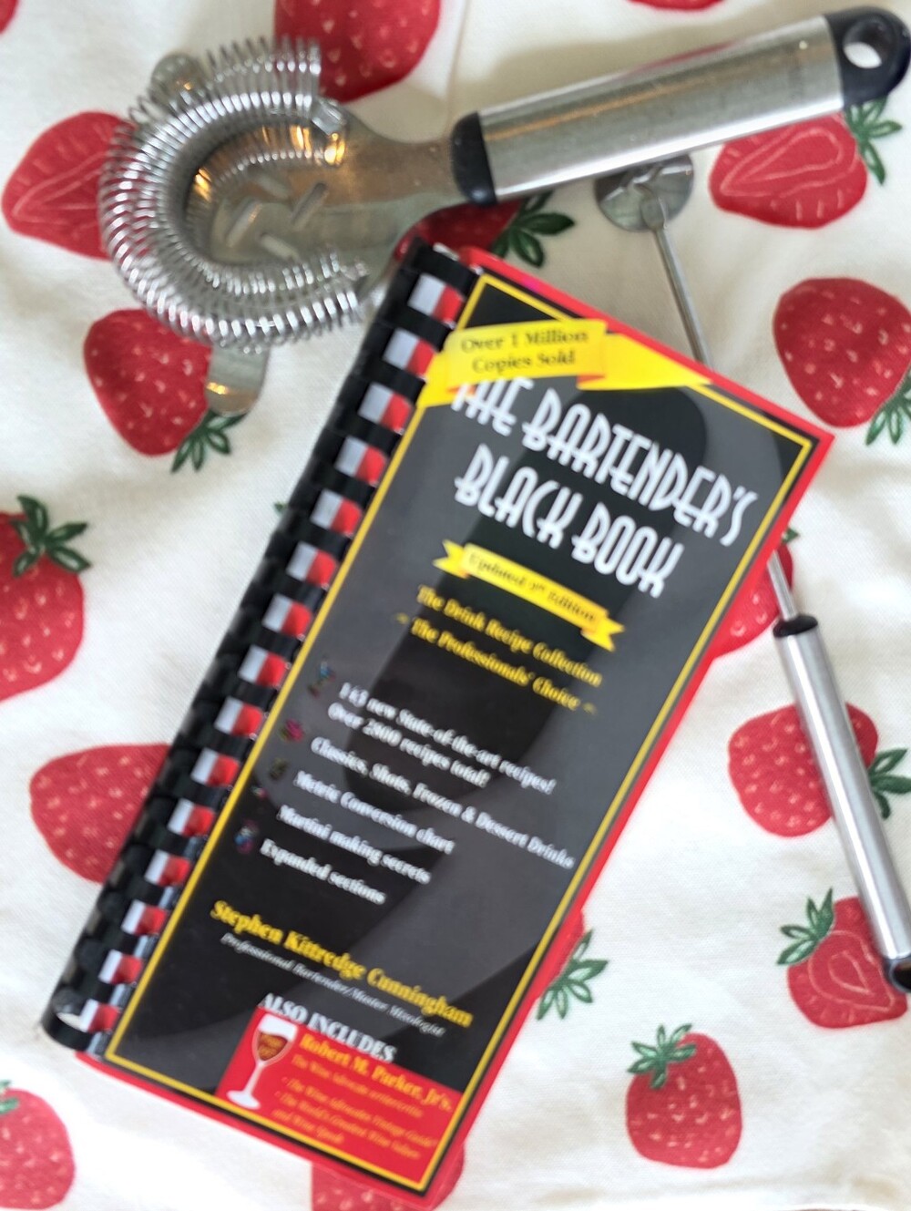 The Industry Standard  ' Bartender's Black Book  Cocktail Recipe Book Paperback